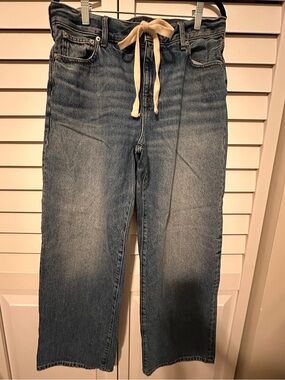 J. Crew Medium Blue Denim wide leg jeans